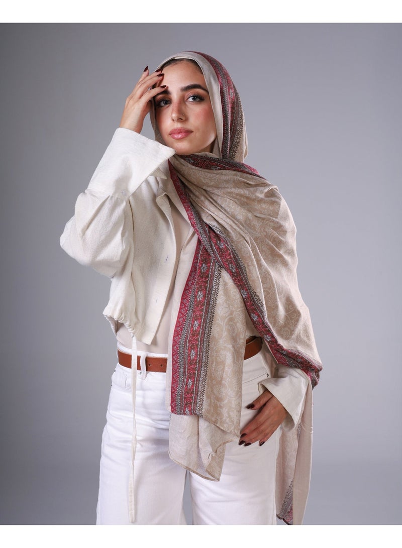 Lavezzi Floral Modal Hijab – Soft Breathable Long Scarf for Women – Lightweight Modest Fashion Headscarf – Elegant Everyday Hijab Shawl (5) - Image 1